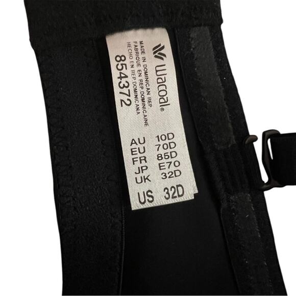 ^NWOT Wacoal 854372 Staying Power Wire Free Strapless Black Bra – 32D - Picture 5 of 5